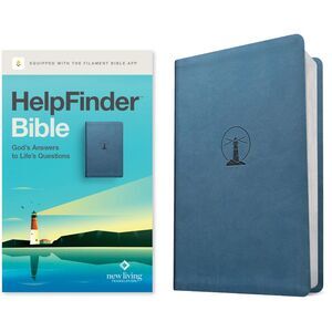 Helpfinder Bible Nlt, Filament Enabled (Leatherlike, Harbor Blue, Red Letter) --